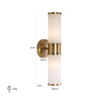 Wandlamp Charlize (Goud)