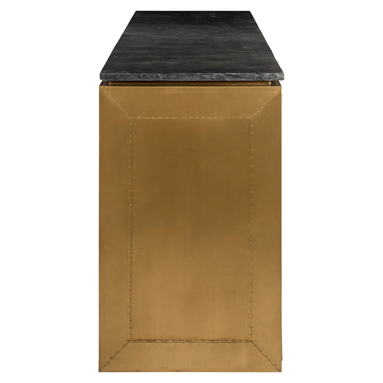 Dressoir Finsbury 4-deurs (Zwart/goud)