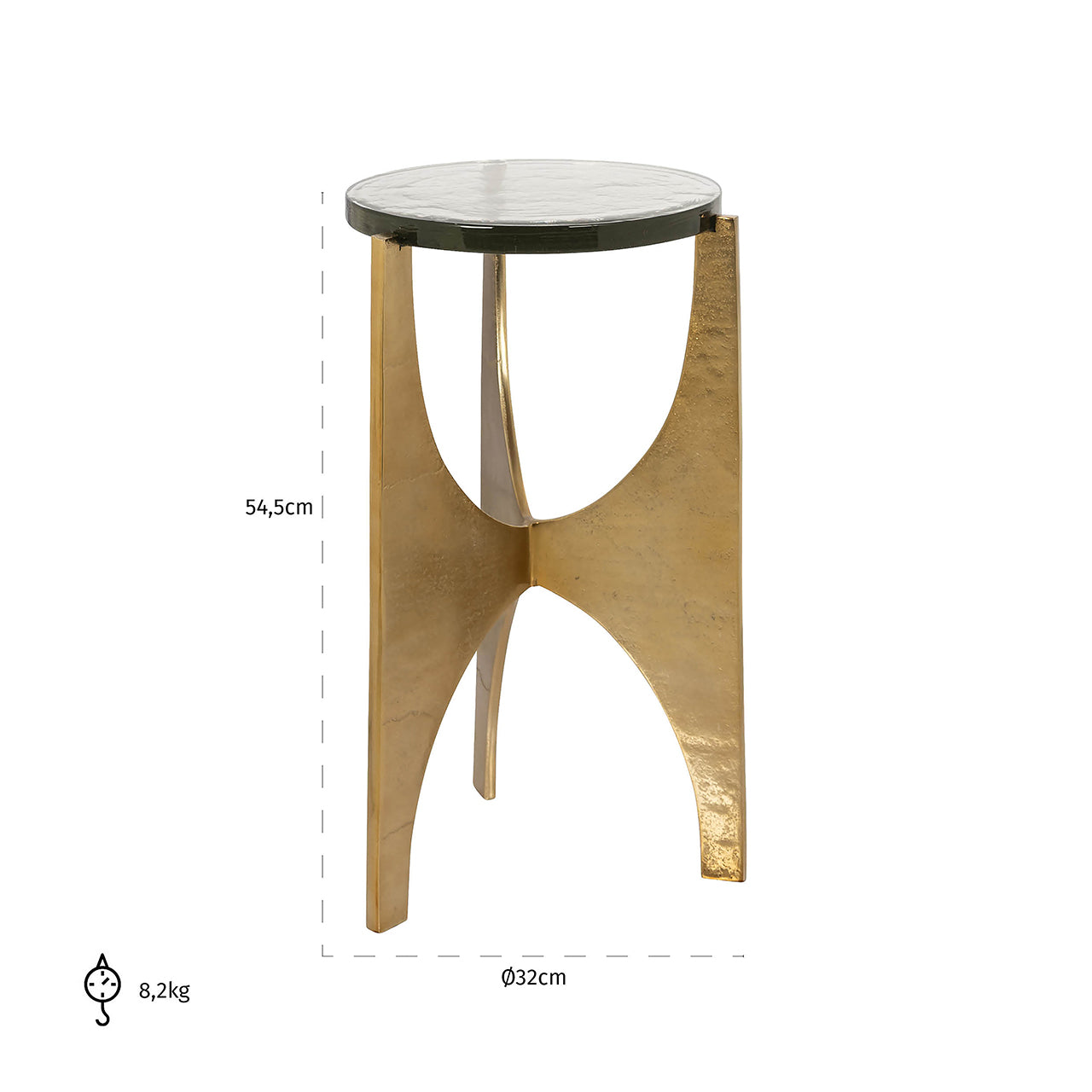Side table Avery (Goud)