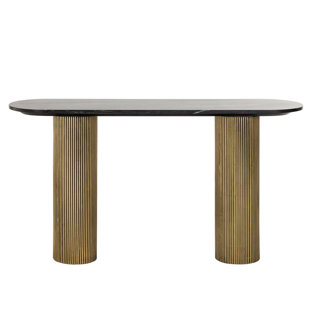 Wandtafel Dayton (Zwart/goud)