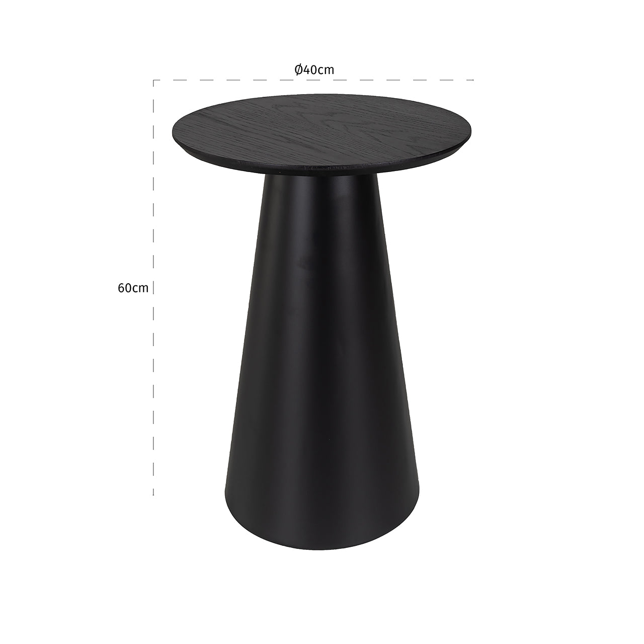 Bijzettafel Jazz (Zwart)