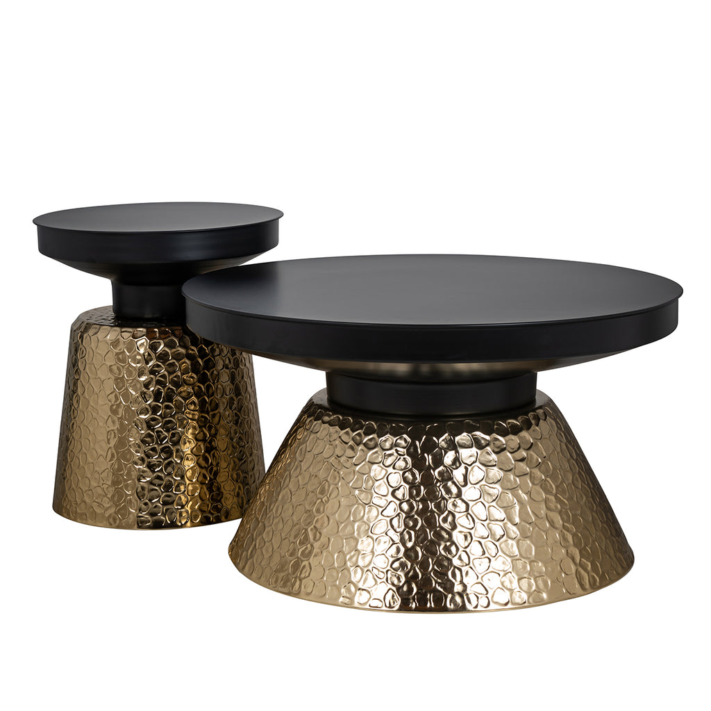 Salontafel Freddie (Zwart/goud)