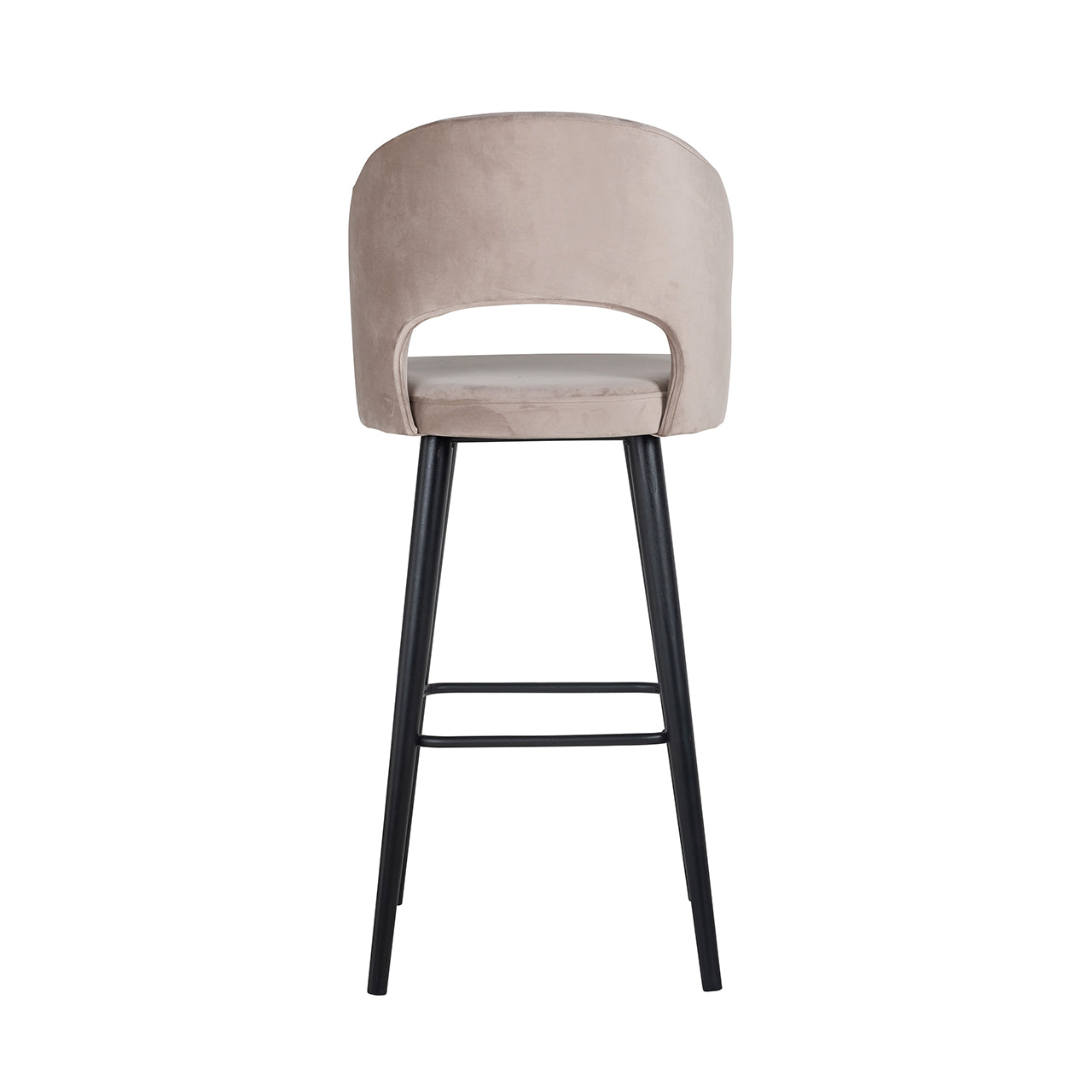 Barstoel Savoy khaki fluweel (Quartz Khaki 903)