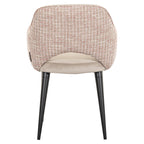 Stoel Giovanna trendy roze/kwarts khaki (Wees trendy 1673 roze)