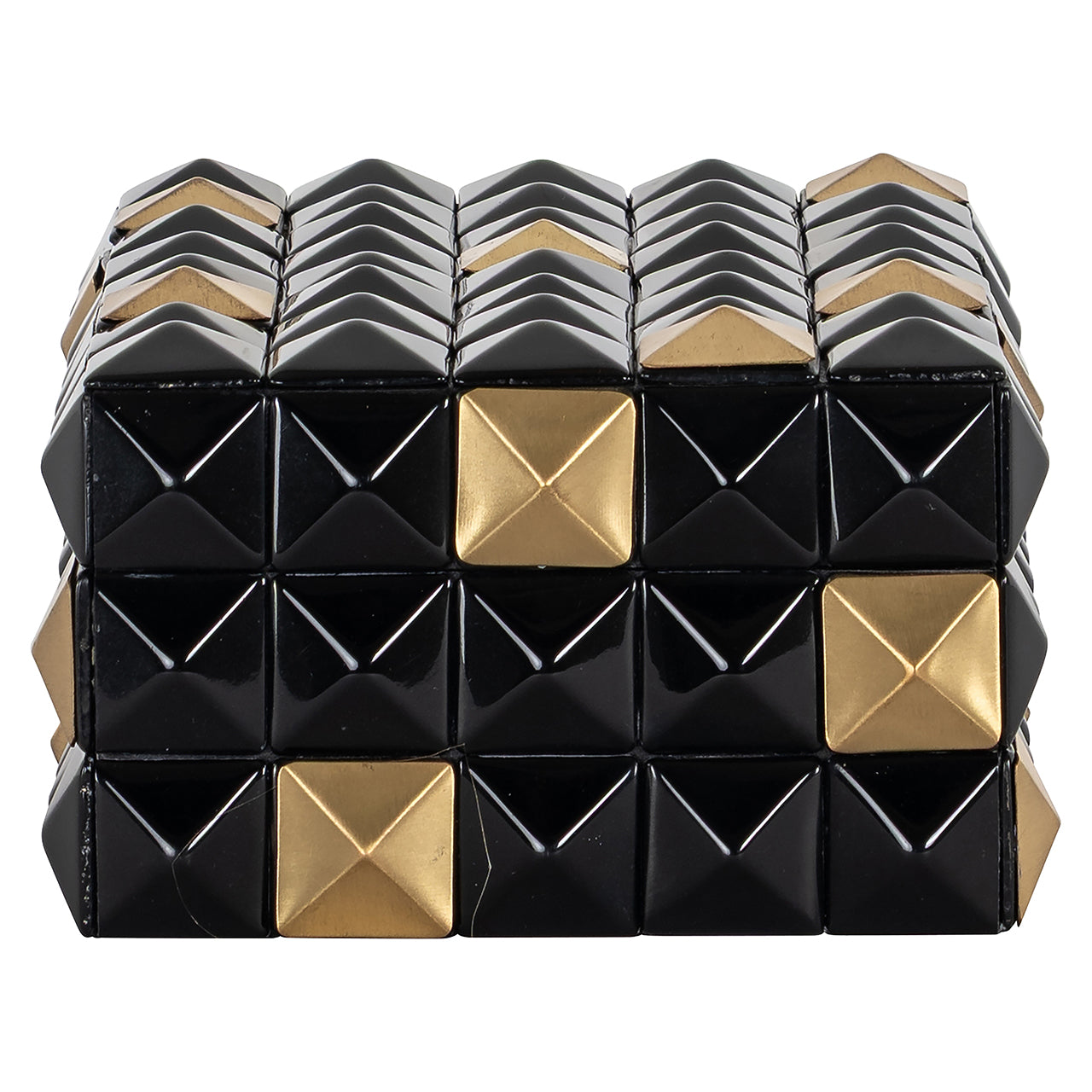 Opbergbox Velicia (Zwart/goud)