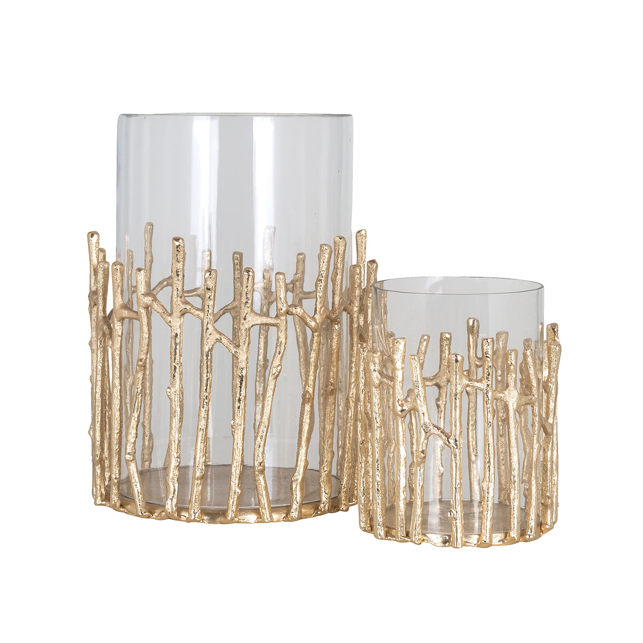Windlicht Loretta groot (Goud)