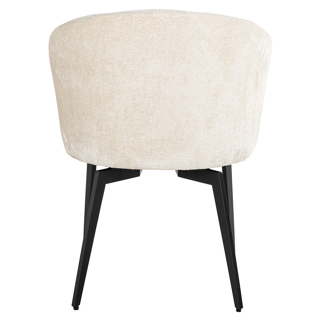 Stoel Amphara wit chenille brandvertragend (FR-Bergen 900 wit chenille)