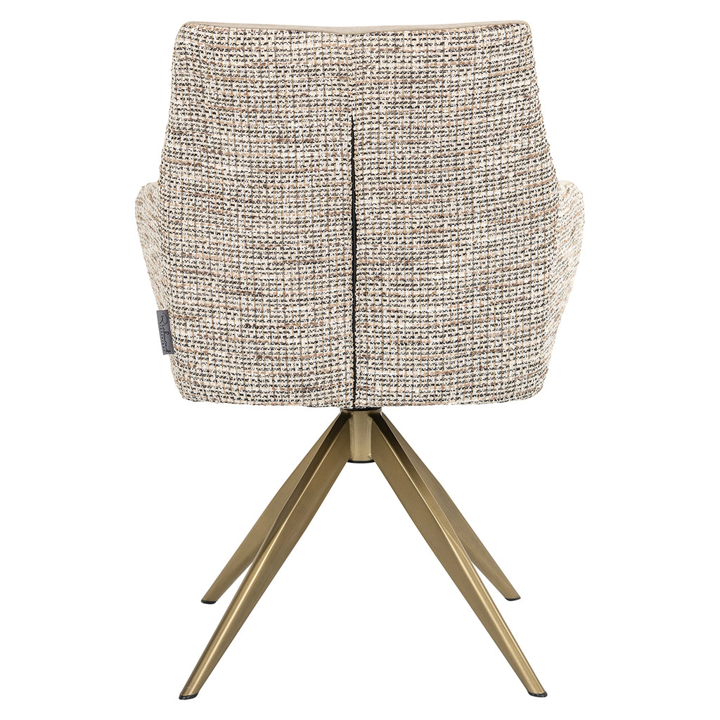 Draaistoel Lisonne be trendy nature / khaki fluweel (Be Trendy 01 Nature)