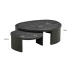 Salontafel Navarino set van 2 (Donker koffie)