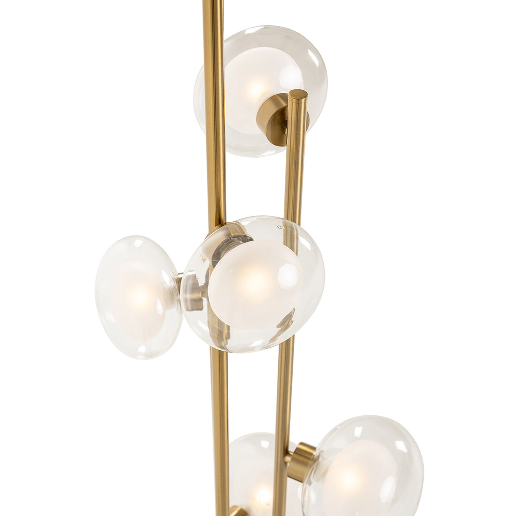Vloerlamp Luva messing (Geborsteld Goud)