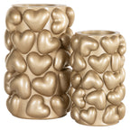 Kandelaar Anne harten groot (Goud)