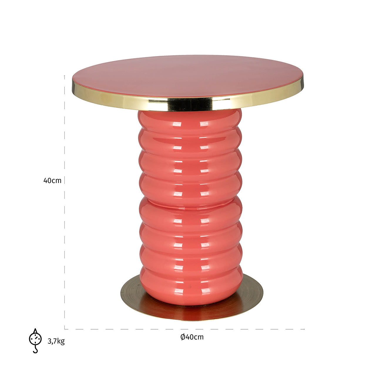 Bijzettafel Shirin (Roze)