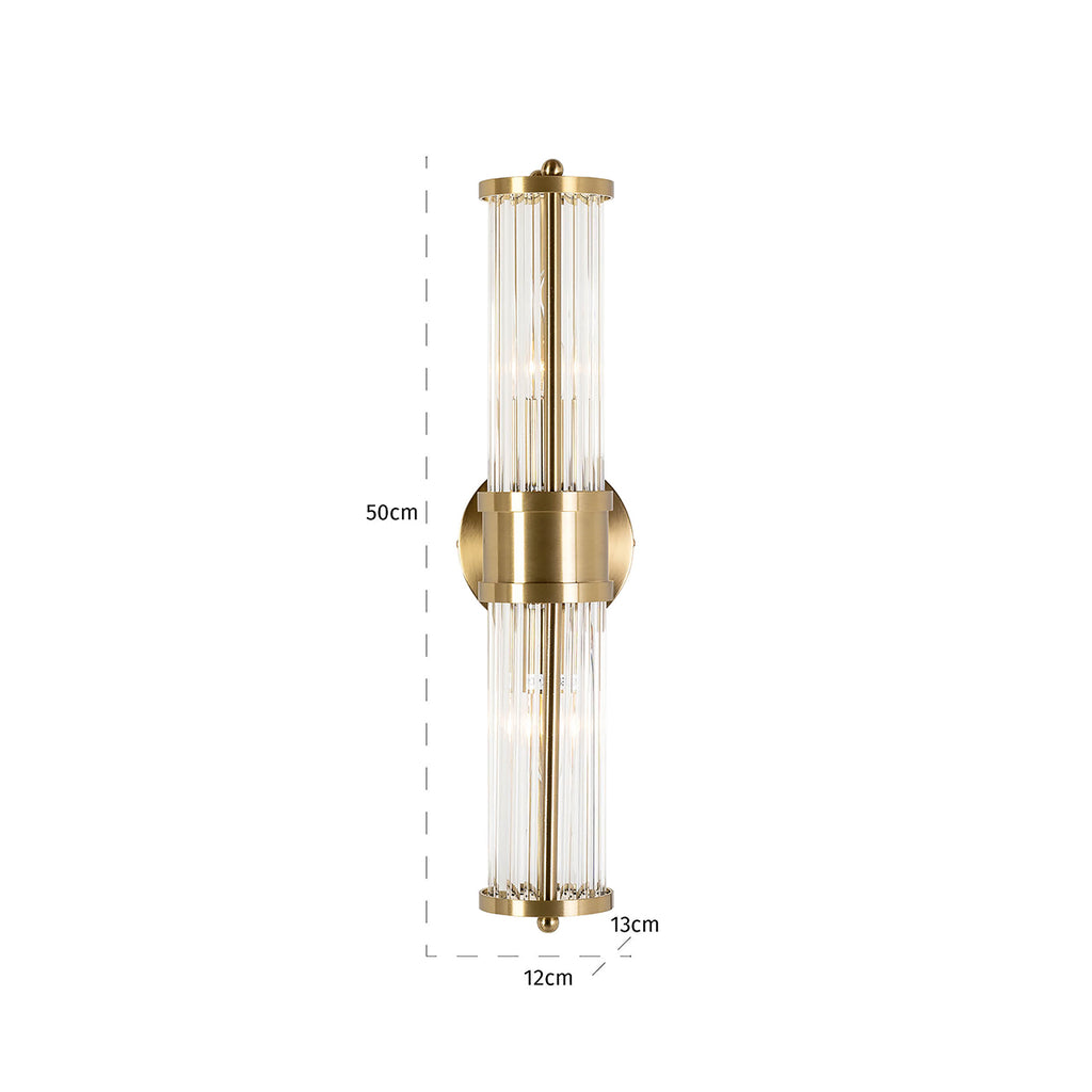 Wandlamp Lyan (Geborsteld Goud)