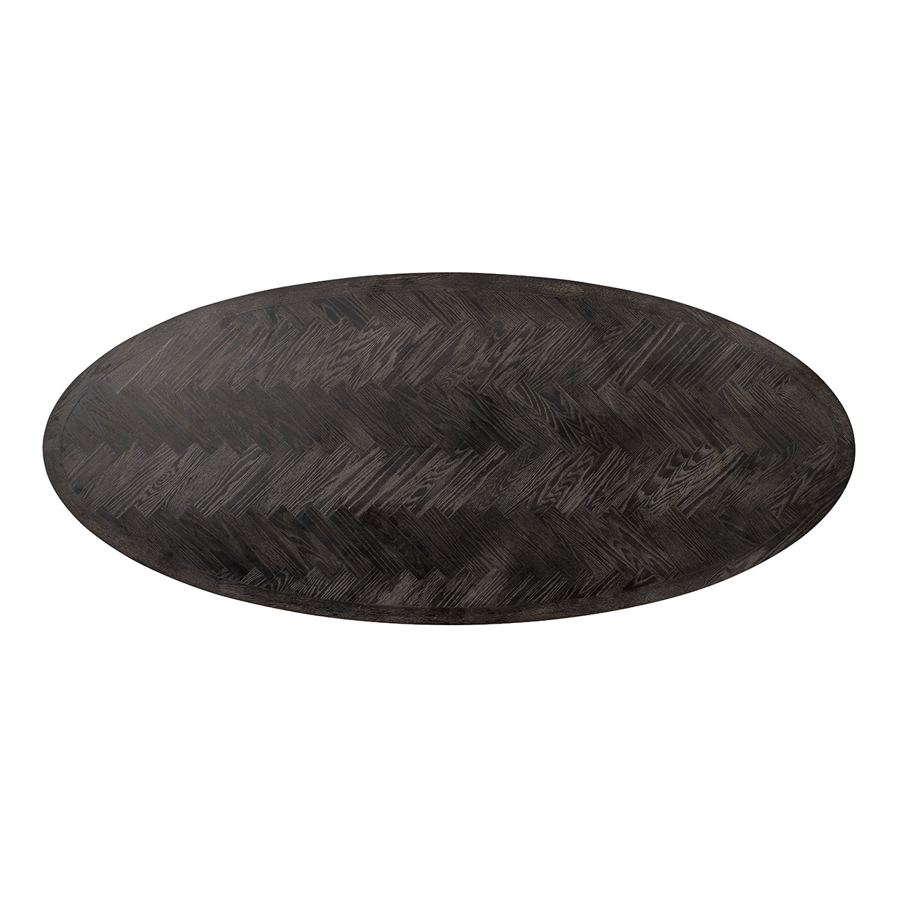 Eettafel Blackbone messing ovaal 230 (Zwart rustiek)