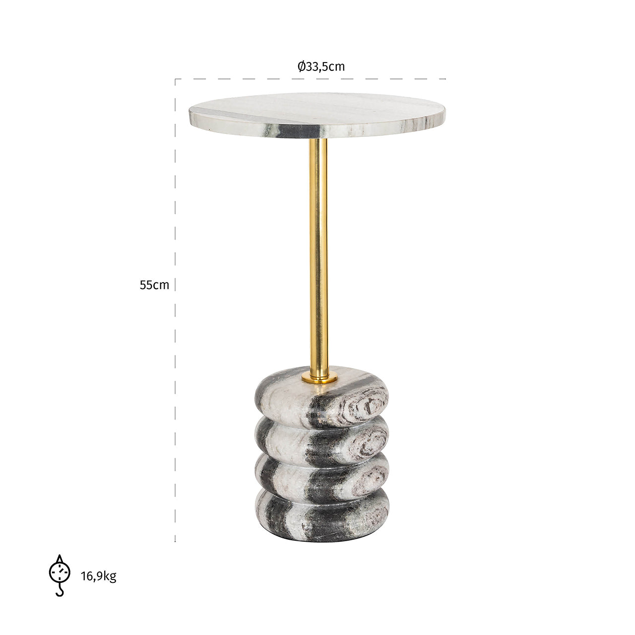 Bijzettafel Isolde