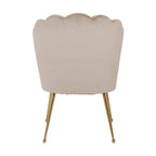 Stoel Pippa khaki fluweel / goud (Quartz Khaki 903)