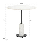 Bistrotafel Jagger 76Ø (Zwart/wit)