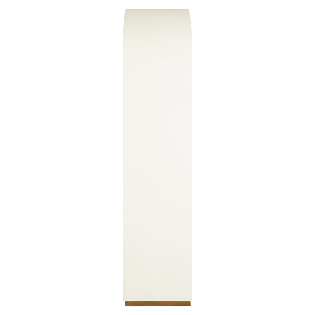 Wandkast Tivoli met gebogen bovenkant 2-deurs 3-planken (Wit)