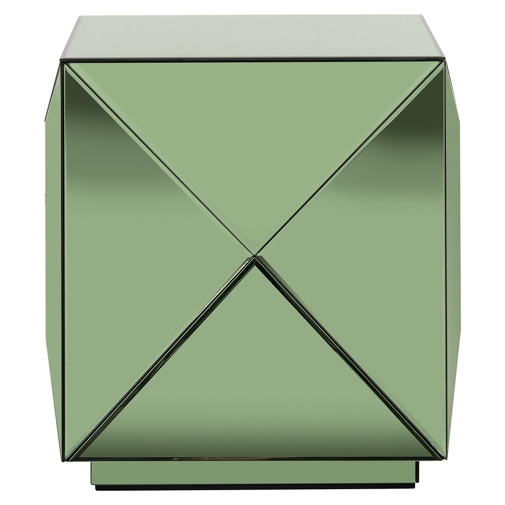 Bijzettafel Shifra spiegel groen (Groen)