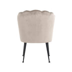 Stoel Pippa khaki fluweel / zwart (Quartz Khaki 903)
