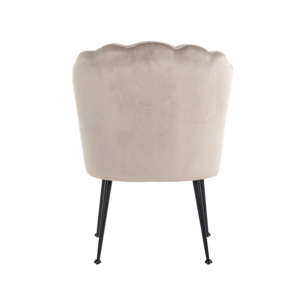 Stoel Pippa khaki fluweel / zwart (Quartz Khaki 903)