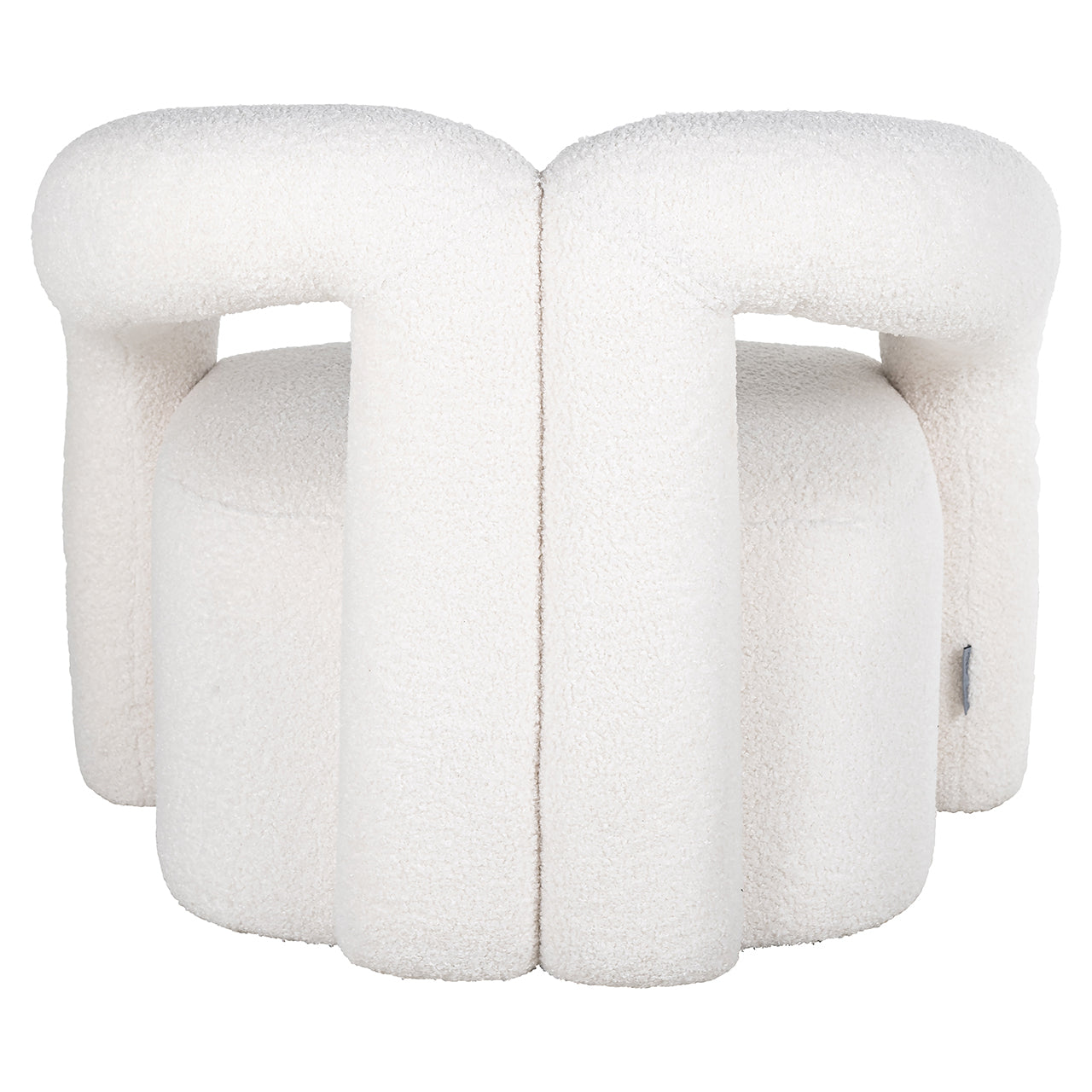 Fauteuil Dana wit harig (Himalaya 900 wit harig)