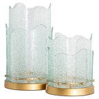 Windlicht Danila groot (Goud)