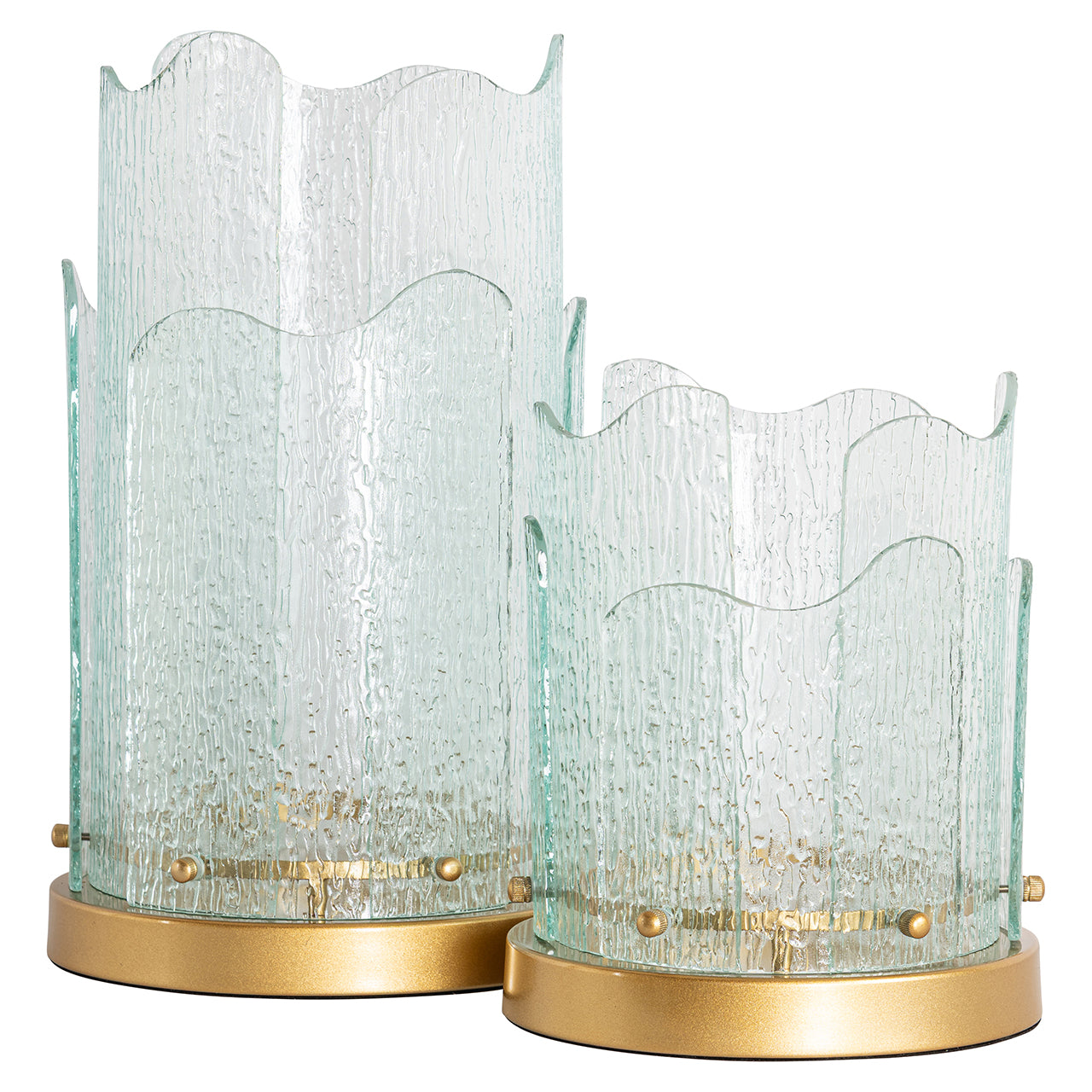 Windlicht Danila groot (Goud)