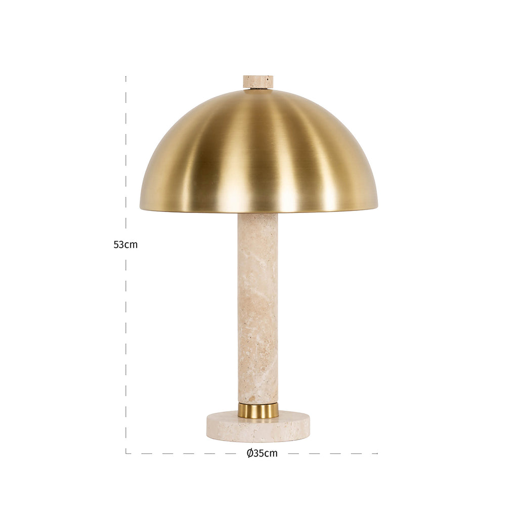 Tafellamp Jara (Geborsteld Goud)