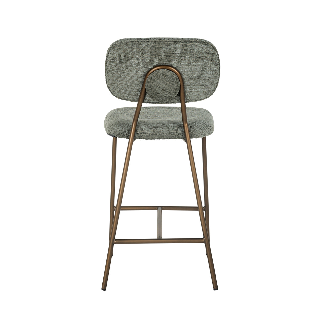 Counterstoel Xenia thyme fusion / geborstelde gouden poten (Fusion thyme 206)