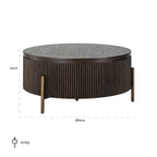 Salontafel Luxor 95Ø (Bruin)