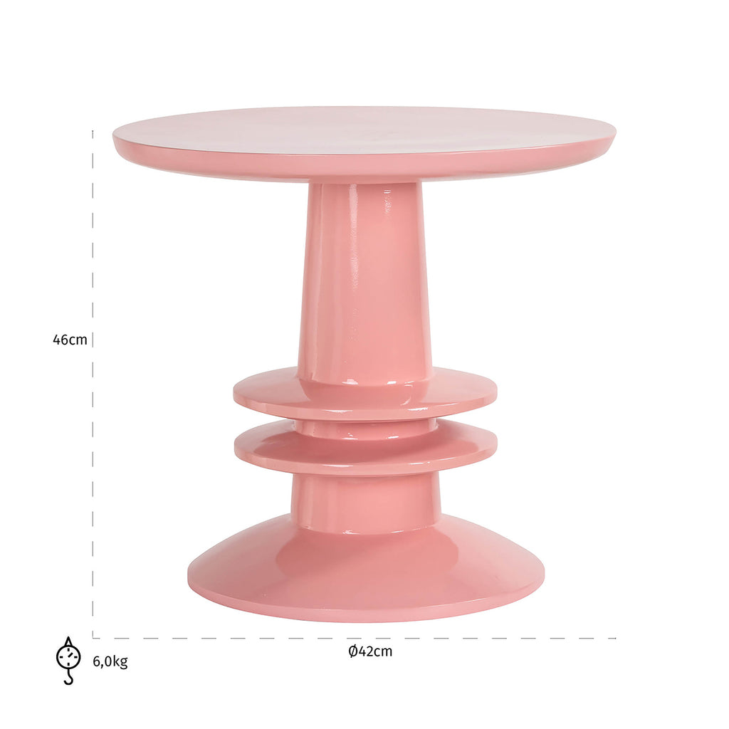 Bijzettafel Josy (Roze)