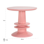 Bijzettafel Josy (Roze)
