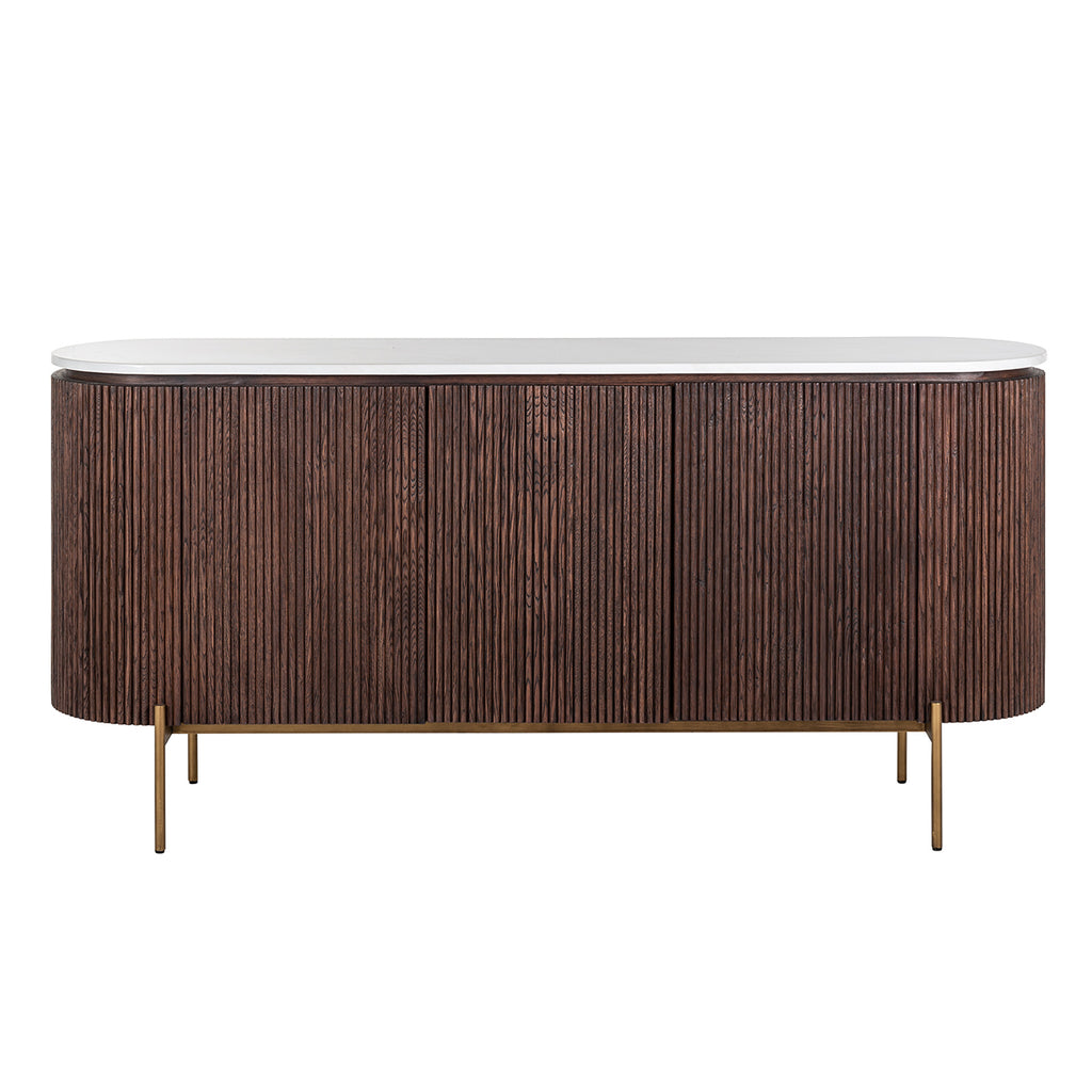 Dressoir Barkley 3-deuren (Geborsteld Goud)