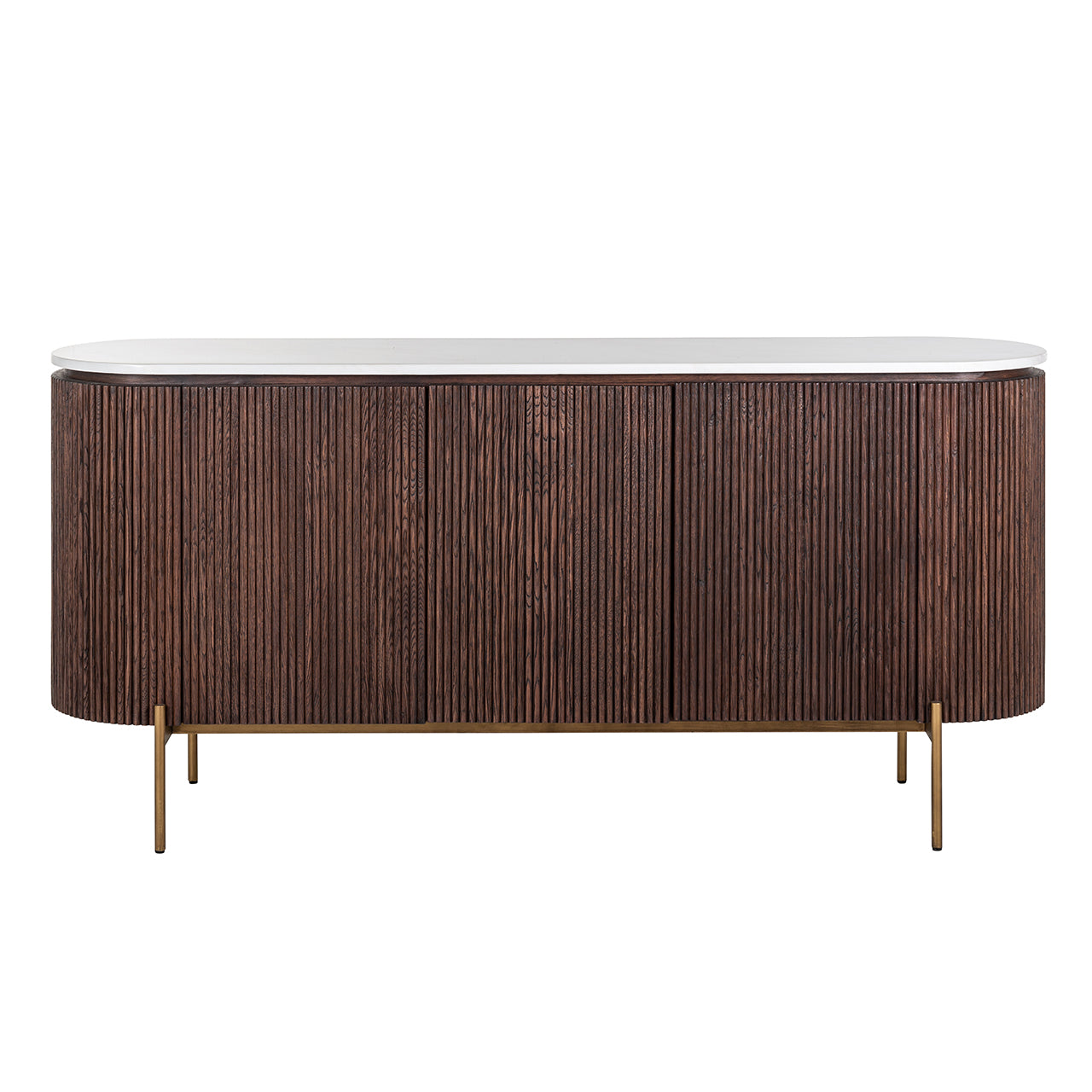 Dressoir Barkley 3-deuren (Geborsteld Goud)