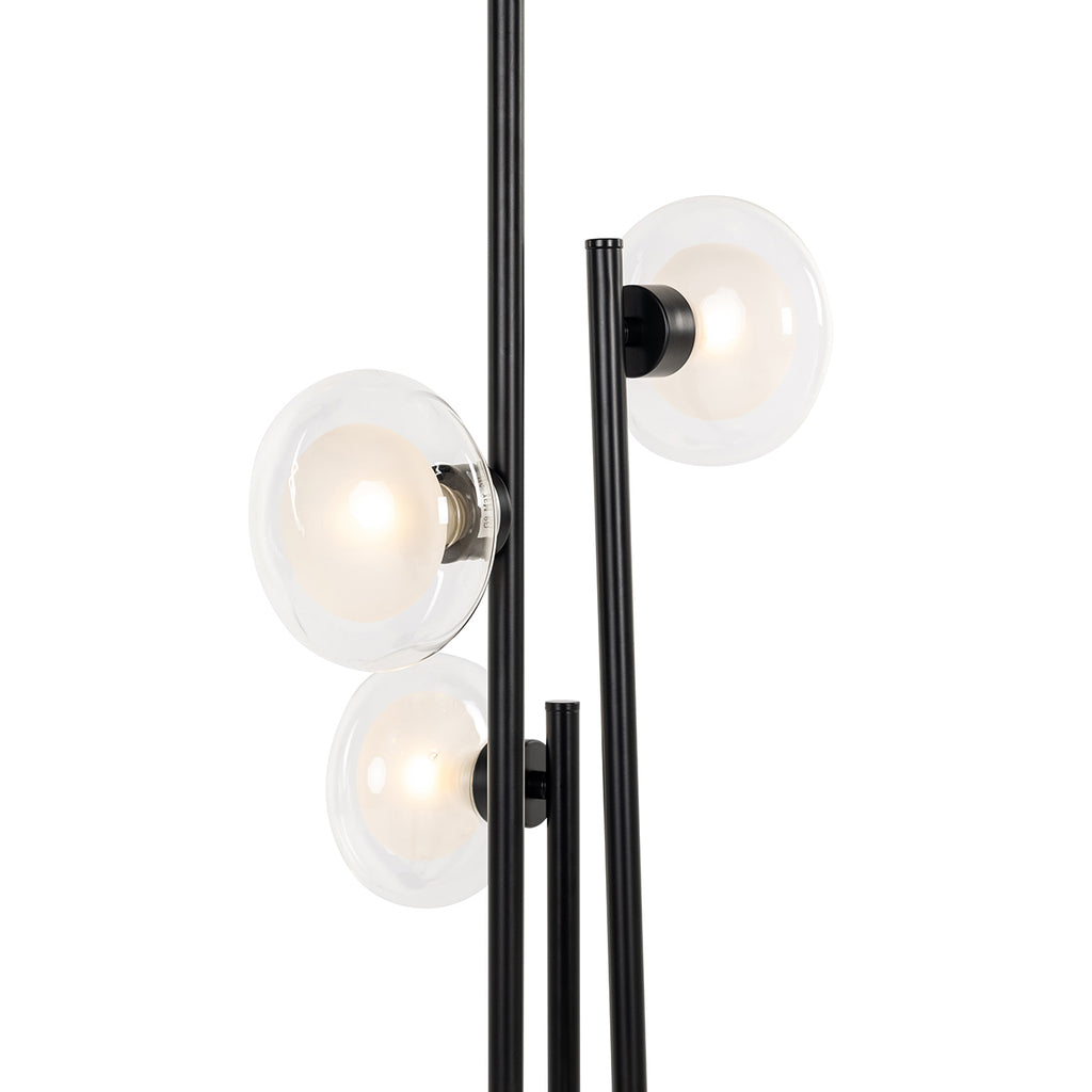 Vloerlamp Luva zwart (Zwart)
