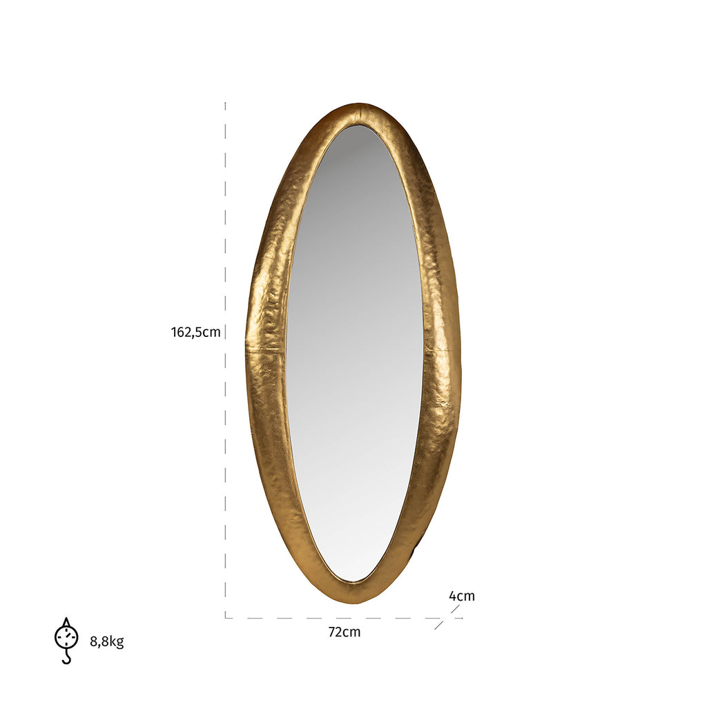Spiegel Belia goud (Goud)