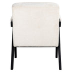Fauteuil Cooper witte chenille (Bergen 900 witte chenille)