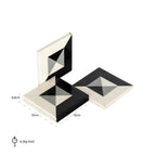 Onderzetter Louel (Zwart/wit)
