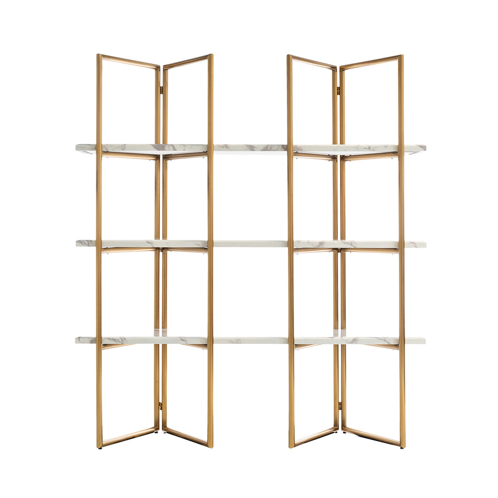 Wandkast Lagrand goud met 3 planken (Goud)