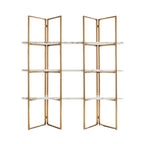 Wandkast Lagrand goud met 3 planken (Goud)