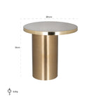Bijzettafel Naya (Geborsteld Goud)