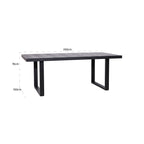 Eettafel Blax 200 (Zwart)