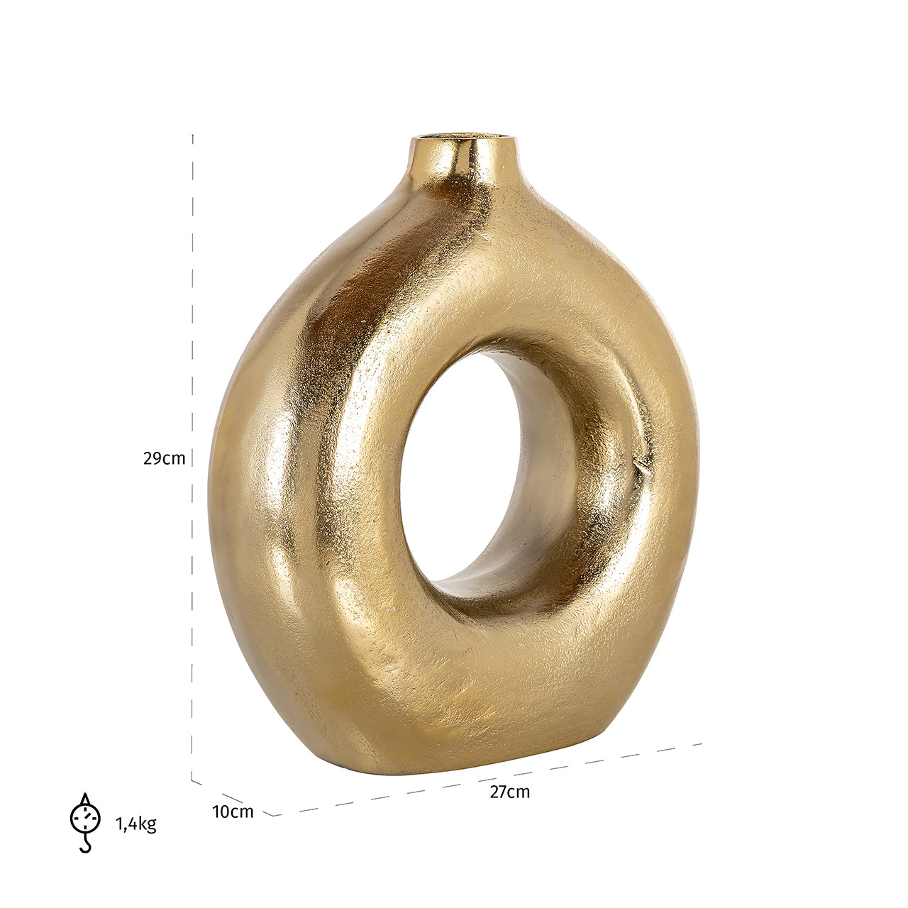 Vaas Felicia goud (Goud)