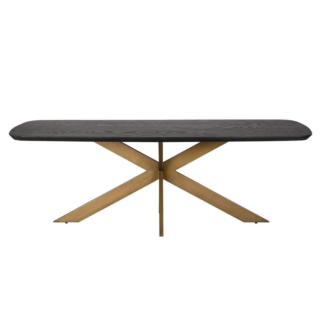Eettafel Cambon 230 Deens ovaal (Donker koffie)