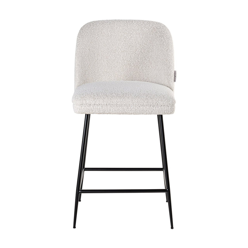 Counterstoel Pullitzer wit bouclé / zwart (Kopenhagen 900 Bouclé Wit)