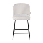 Counterstoel Pullitzer wit bouclé / zwart (Kopenhagen 900 Bouclé Wit)