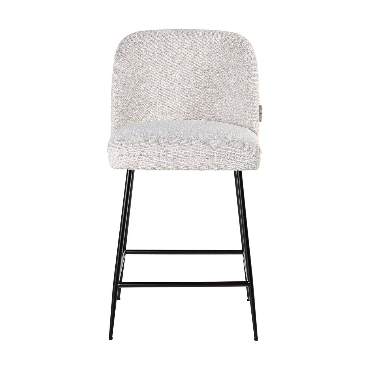 Counterstoel Pullitzer wit bouclé / zwart (Kopenhagen 900 Bouclé Wit)