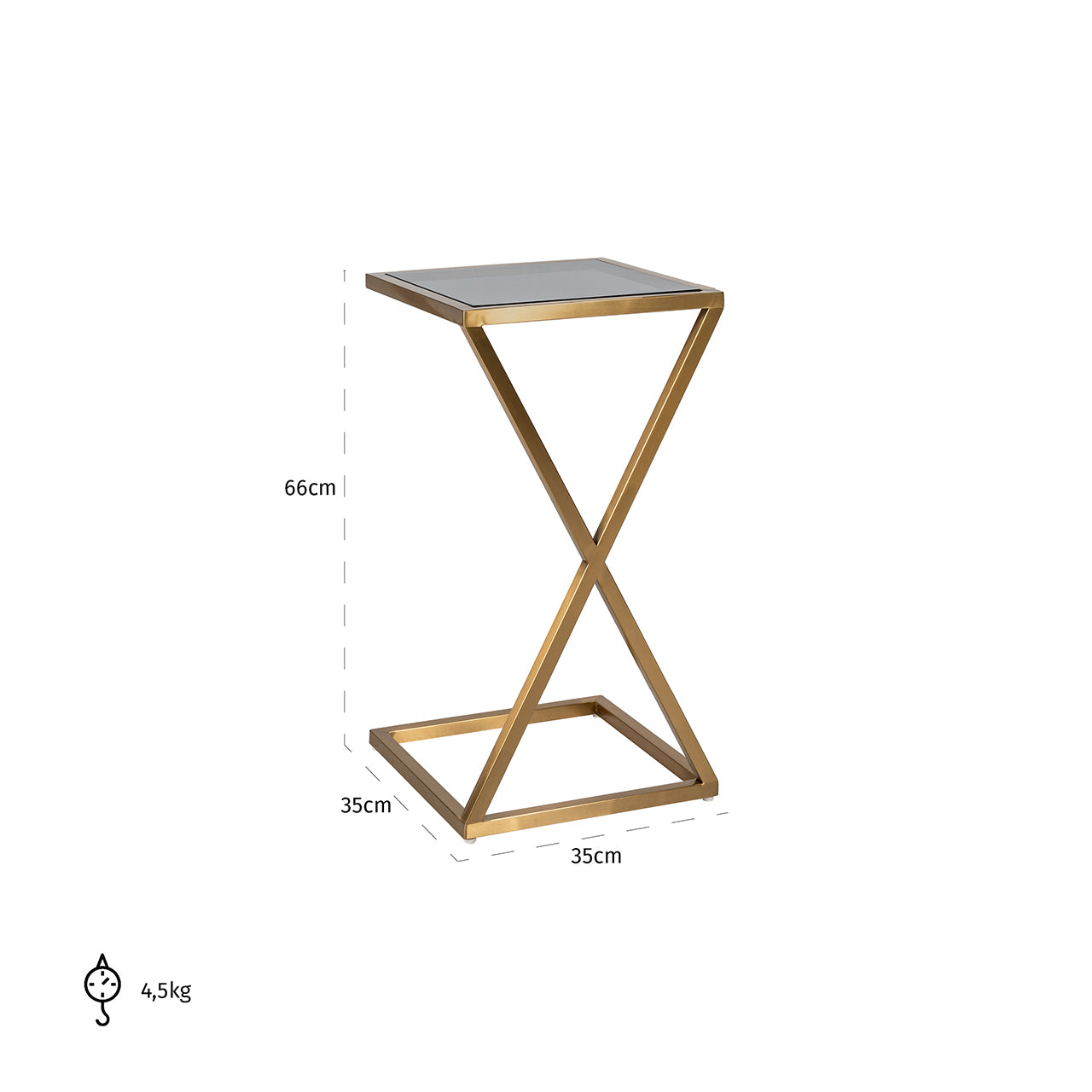 Salontafel Paramount Goud (Geborsteld Goud)