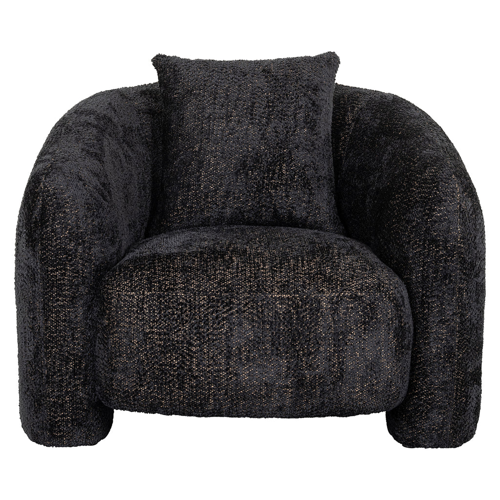 Fauteuil Milania lovely zwart (Be Lovely 17 Zwart)